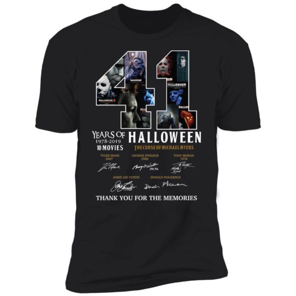 41 Years Of Halloween The Curse Of Michael Myers Thank You For The Memories Shirt