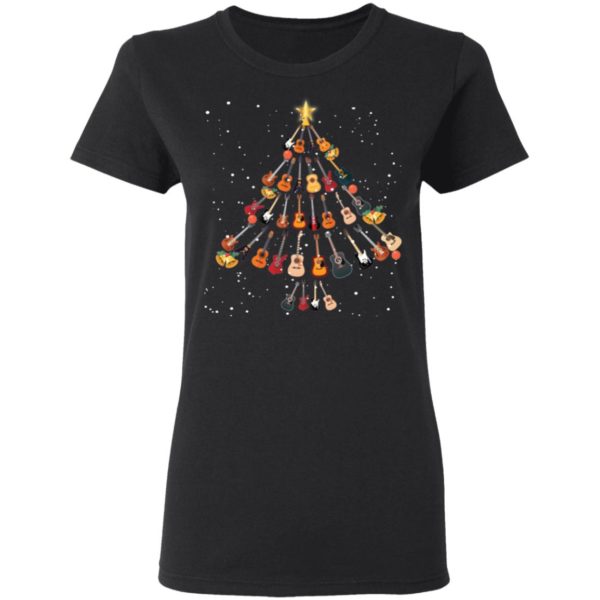 Guitar Christmas Tree Shirt