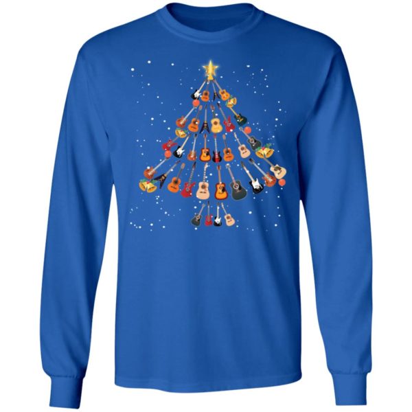 Guitar Christmas Tree Shirt