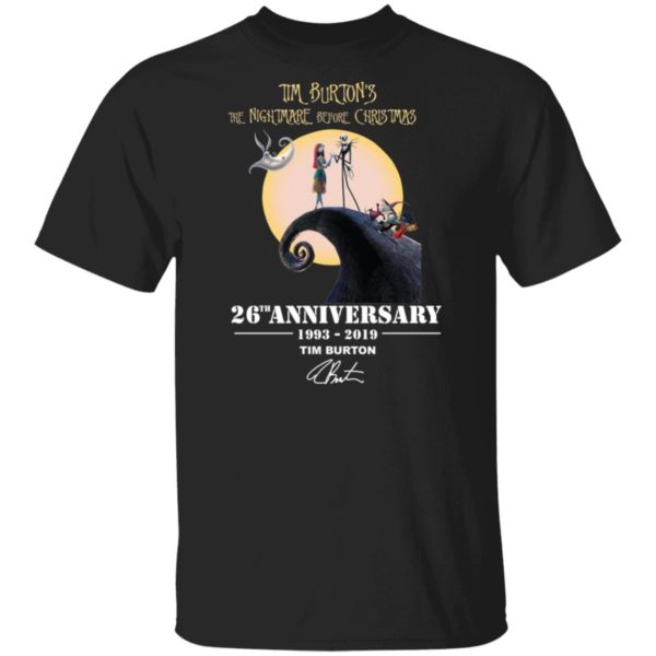 Tim Burton's The Nightmare Before Christmas 26th Anniversary Shirt