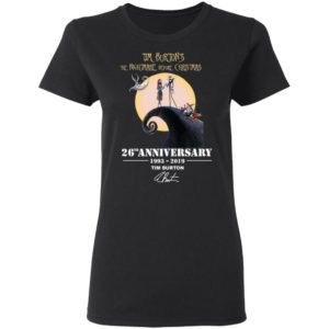 Tim Burton's The Nightmare Before Christmas 26th Anniversary Shirt