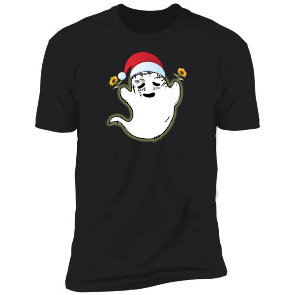 Ghost Malone And Sunflower Santa Christmas Shirt