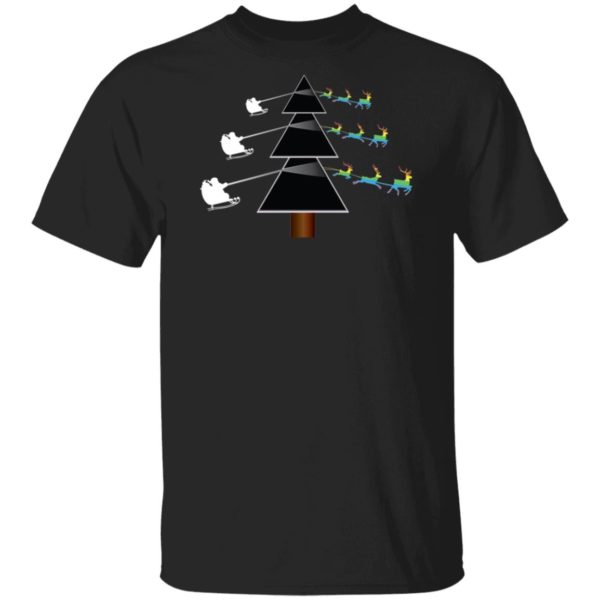 Pink Floyd Dark Side Of The Christmas Tree Parody Shirt