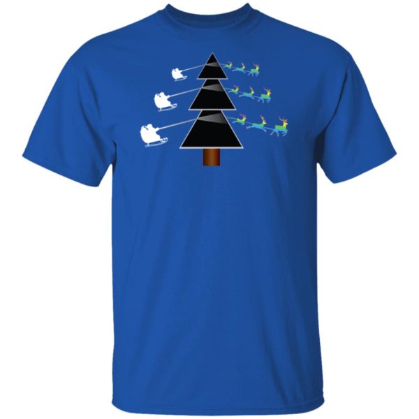 Pink Floyd Dark Side Of The Christmas Tree Parody Shirt