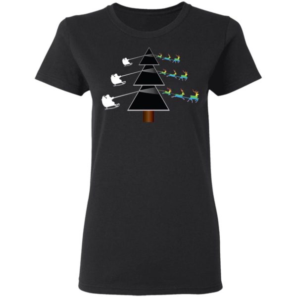 Pink Floyd Dark Side Of The Christmas Tree Parody Shirt