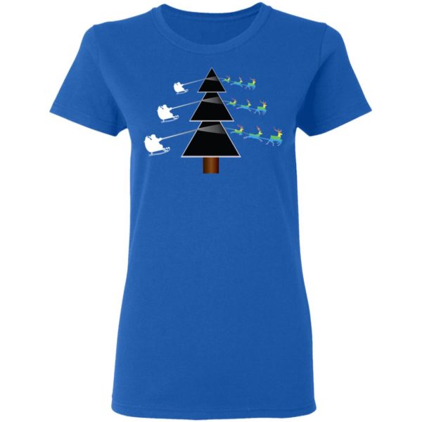 Pink Floyd Dark Side Of The Christmas Tree Parody Shirt