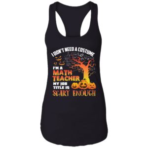 Halloween I Don't Need A Costume I'm A Math Teacher Shirt image Halloween I Don't Need A Costume I'm A Math Teacher Shirt