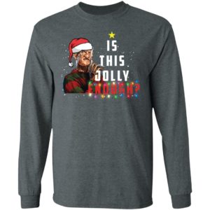 Freddy Krueger Santa is This Jolly Enough Christmas Shirt image Freddy Krueger Santa is This Jolly Enough Christmas Shirt