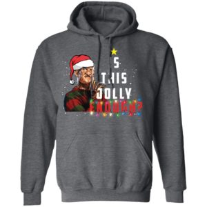 Freddy Krueger Santa is This Jolly Enough Christmas Shirt image Freddy Krueger Santa is This Jolly Enough Christmas Shirt