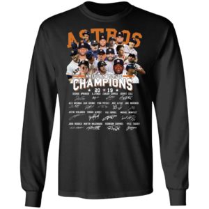 Astros American Lleague Champions 2019 Signature Shirt