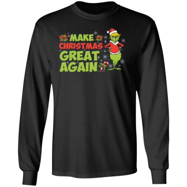 Make Christmas Great Again Funny Grinch Christmas Shirt