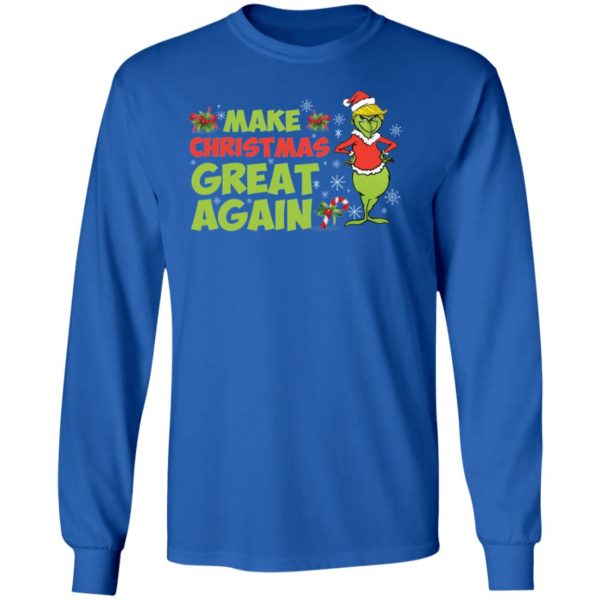 Make Christmas Great Again Funny Grinch Christmas Shirt