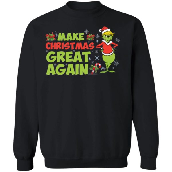 Make Christmas Great Again Funny Grinch Christmas Shirt