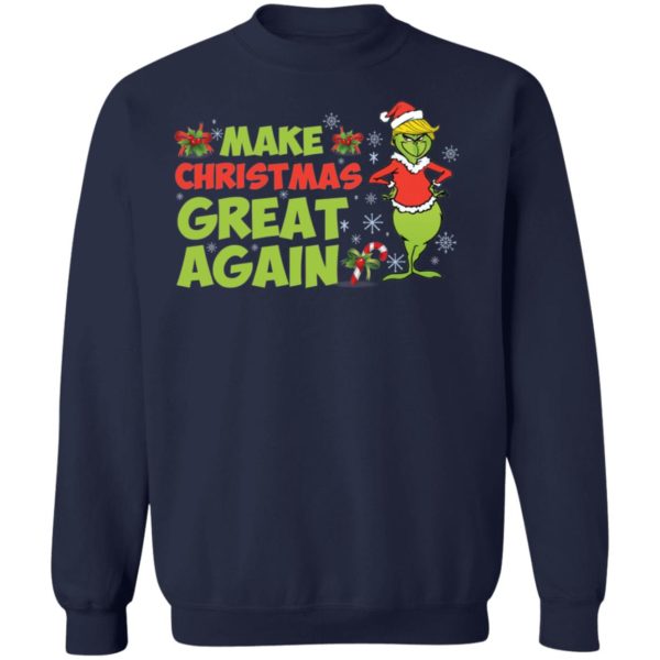 Make Christmas Great Again Funny Grinch Christmas Shirt