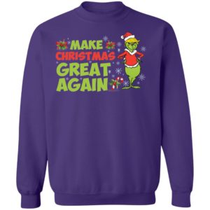 Make Christmas Great Again Funny Grinch Christmas Shirt
