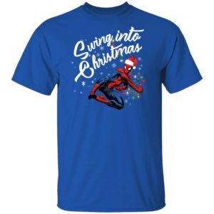 Swing Into Christmas Spider Man Shirt