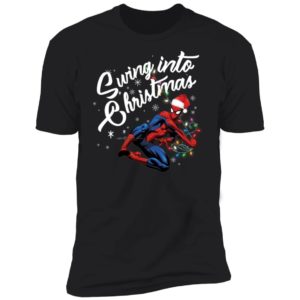 Swing Into Christmas Spider Man Shirt