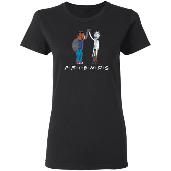 Friends Rick Morty And Bojack Horseman Shirt