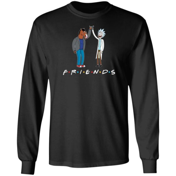 Friends Rick Morty And Bojack Horseman Shirt