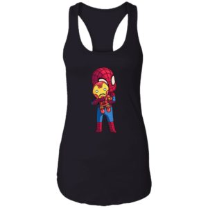 Baby Spider man Hug Iron Man Shirt