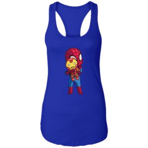 Baby Spider man Hug Iron Man Shirt