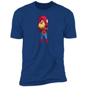 Baby Spider man Hug Iron Man Shirt