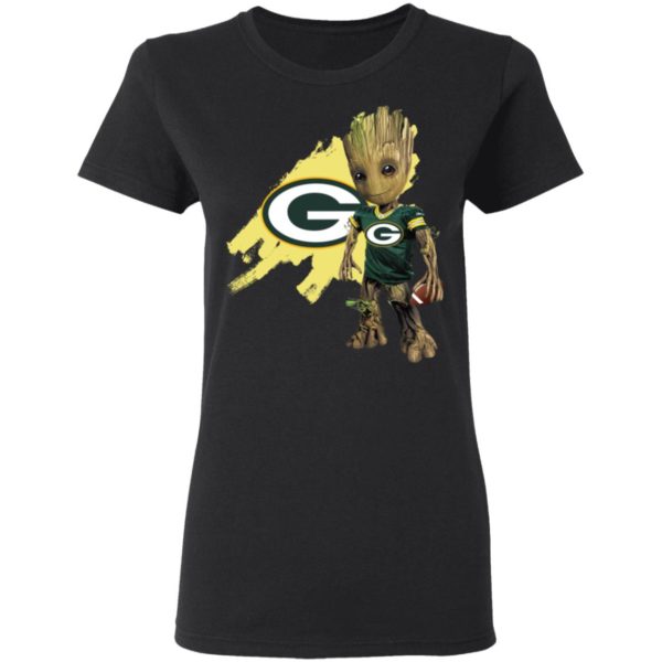 Baby Groot Green Bay Packers Player Shirt