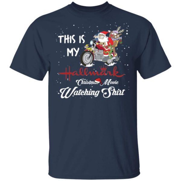 Santa Claus This is My Christmas Movie Watching Shirt