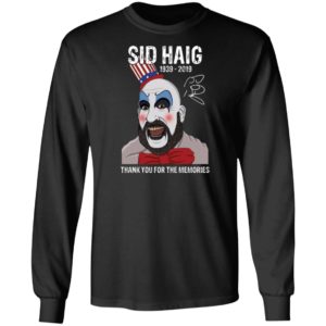 Sid Haig Thank You For The Memories Shirt