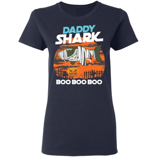 Daddy Shark Boo Boo Boo Ghost Halloween Shirt