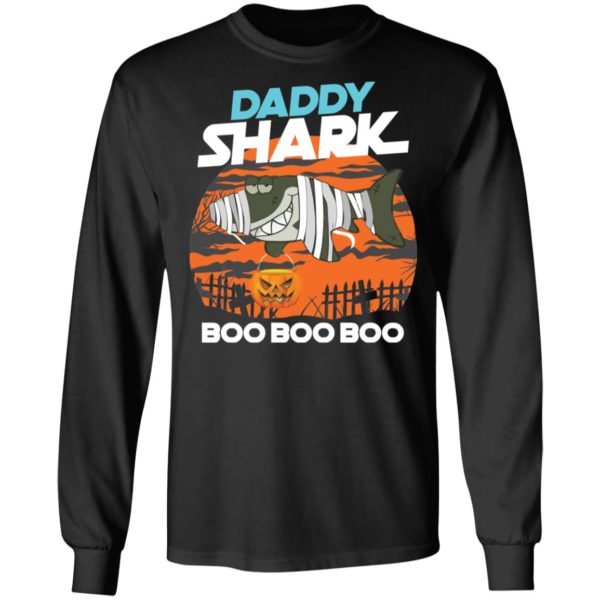 Daddy Shark Boo Boo Boo Ghost Halloween Shirt