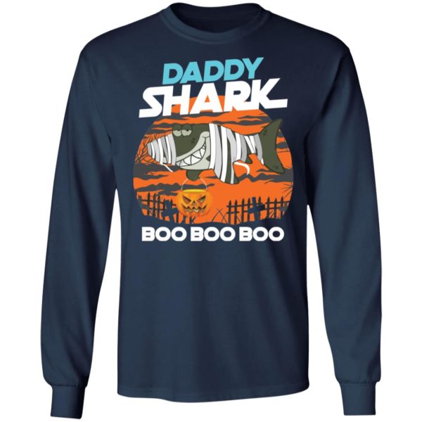 Daddy Shark Boo Boo Boo Ghost Halloween Shirt