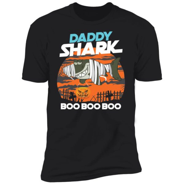 Daddy Shark Boo Boo Boo Ghost Halloween Shirt