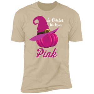 October Wear Pink Halloween Witch Pumpkin Breast Cancer Shirt image October Wear Pink Halloween Witch Pumpkin Breast Cancer Shirt