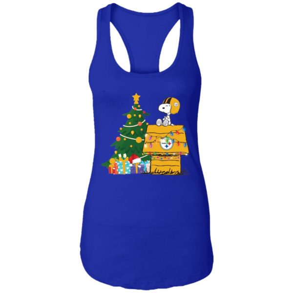 Snoopy House & Steelers Football Team Christmas Shirt