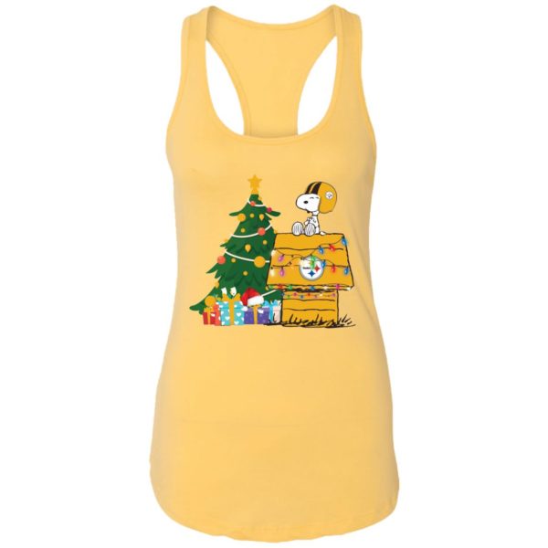 Snoopy House & Steelers Football Team Christmas Shirt