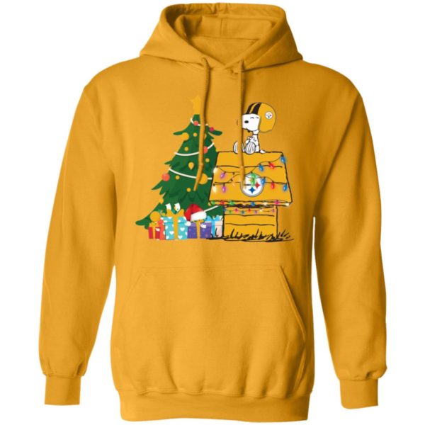 Snoopy House & Steelers Football Team Christmas Shirt