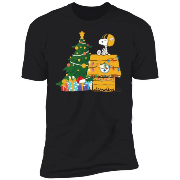 Snoopy House & Steelers Football Team Christmas Shirt