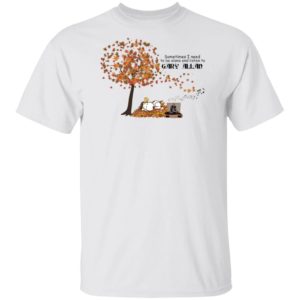 Snoopy Fall Sometimes I Need To Be Alone And Listen To Gary Allan Shirt