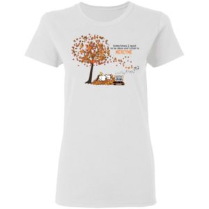 Snoopy Fall Sometimes I Need To Be Alone And Listen To Mercyme Shirt