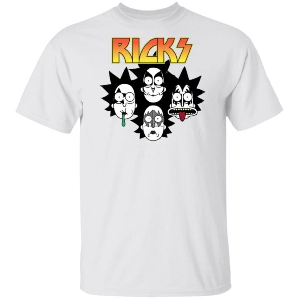 Ricks Kiss Band Heavy Metal Rick And Morty Shirt