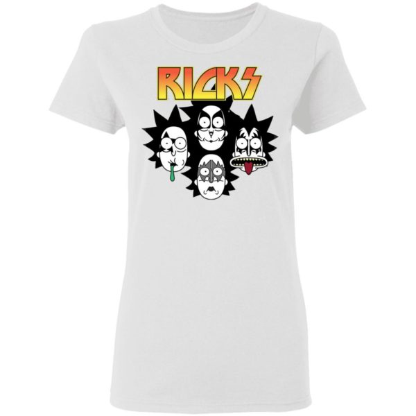 Ricks Kiss Band Heavy Metal Rick And Morty Shirt