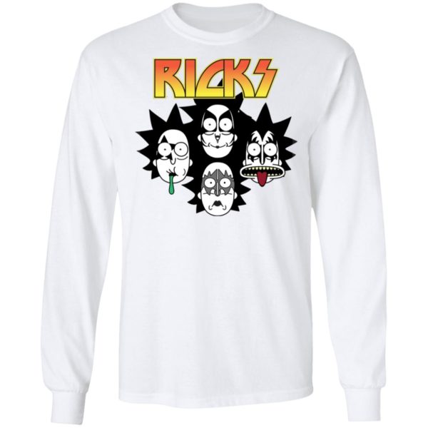 Ricks Kiss Band Heavy Metal Rick And Morty Shirt