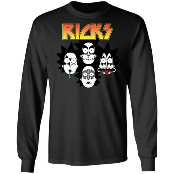 Ricks Kiss Band Heavy Metal Rick And Morty Shirt