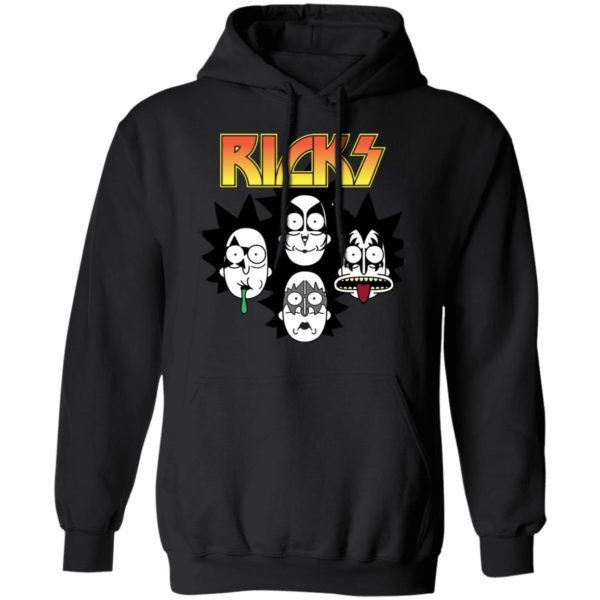 Ricks Kiss Band Heavy Metal Rick And Morty Shirt