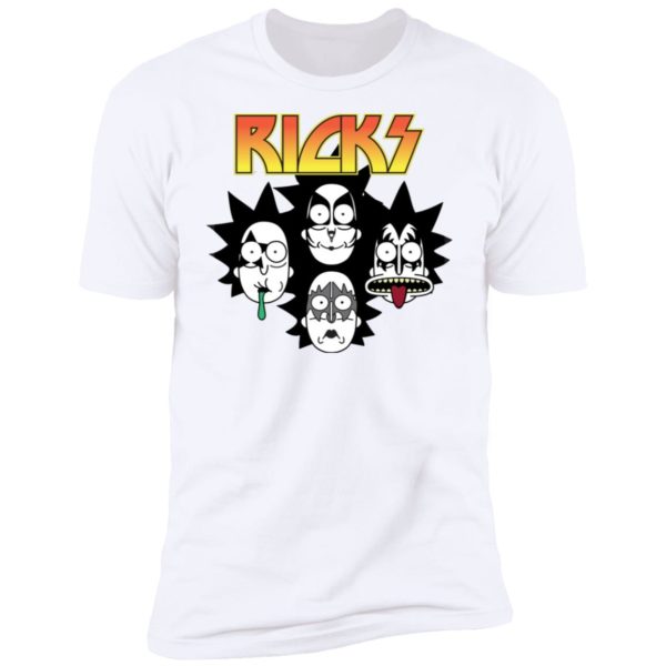 Ricks Kiss Band Heavy Metal Rick And Morty Shirt