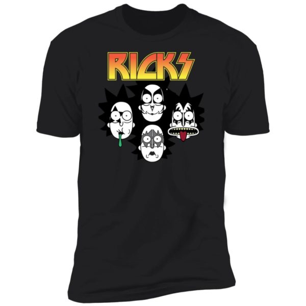 Ricks Kiss Band Heavy Metal Rick And Morty Shirt