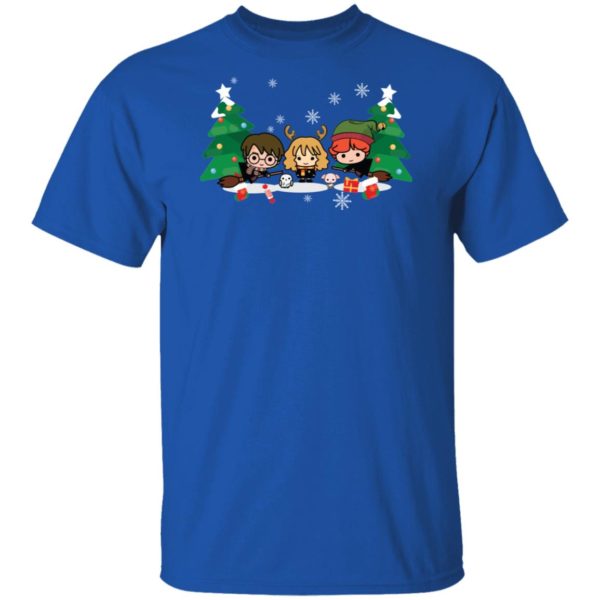 Christmas In Hogwarts Chibi Harry Potter Shirt