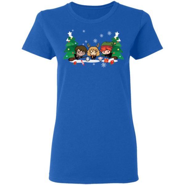 Christmas In Hogwarts Chibi Harry Potter Shirt