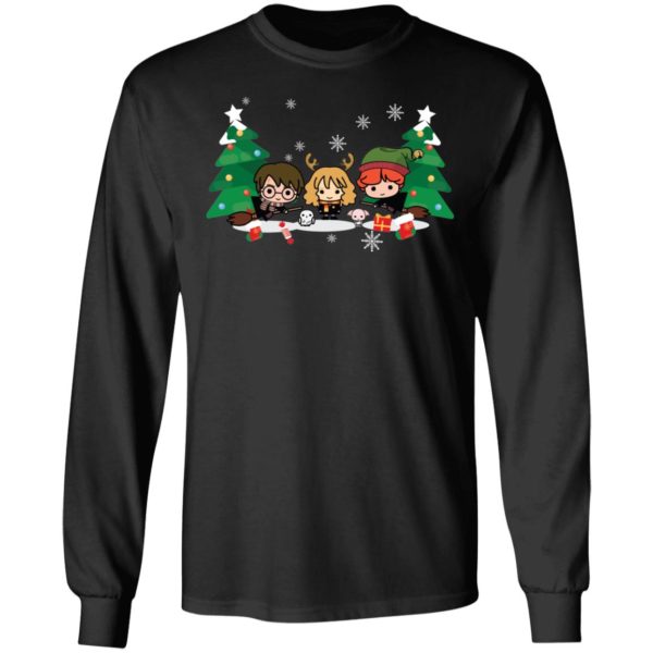 Christmas In Hogwarts Chibi Harry Potter Shirt